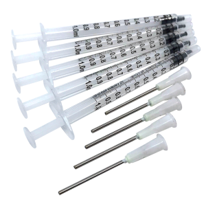 Syringe and needle x 5